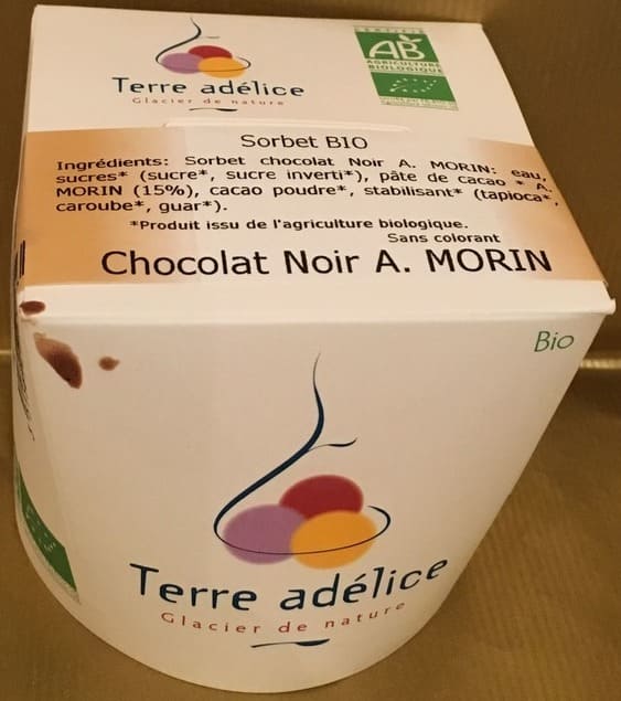 1/2L SORBET CHOCOLAT NOIR A.MORIN BIO